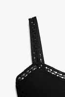 INTERLOCK CROCHET DRESS