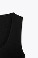 INTERLOCK MIDI DRESS