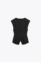 TOP GILET INTERLOCK