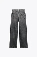 TRF MID-RISE WIDE LEG JEANS