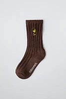 SNOOPY PEANUTS™ EMBROIDERED KNIT SOCKS