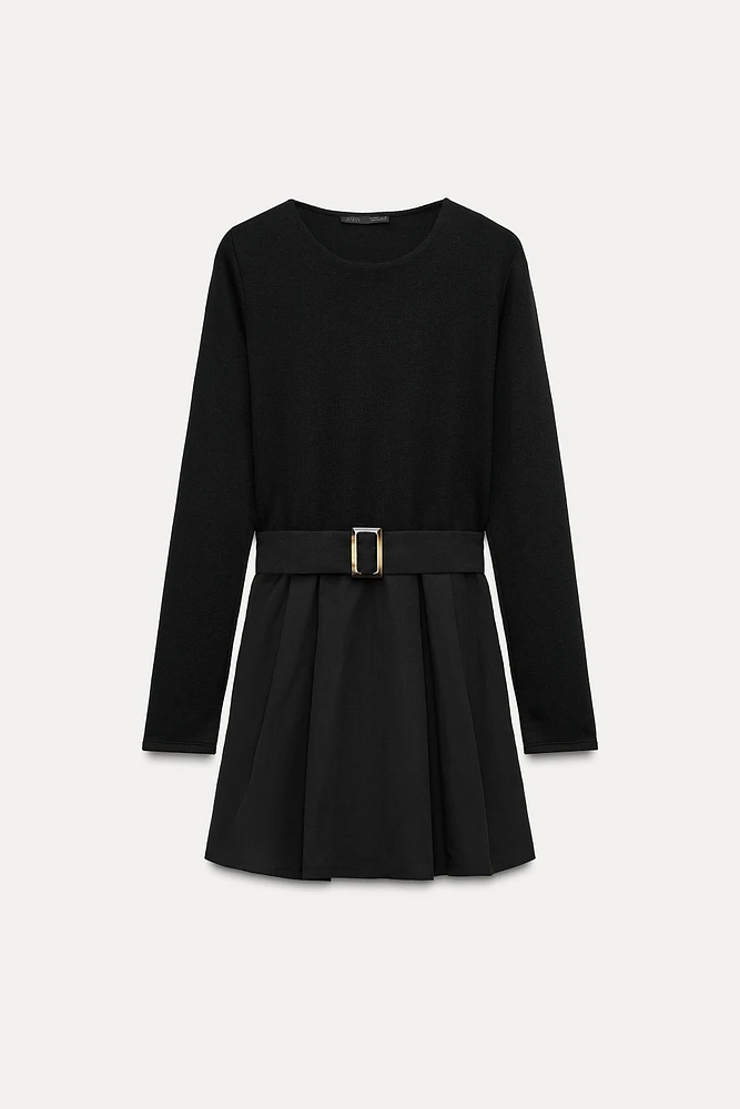 COMBINATION BELTED DRESS