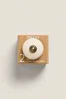 CERAMIC WHITE DOOR KNOB (PACK OF 2)