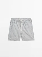 Maillot de bain seersucker rayures