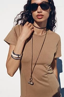 ASYMMETRIC WASHED DRESS