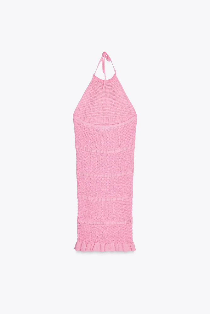 ROBE HALTER EN MAILLE