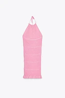 HALTER KNIT DRESS