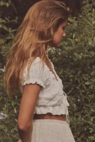 RUFFLED CROP TOP