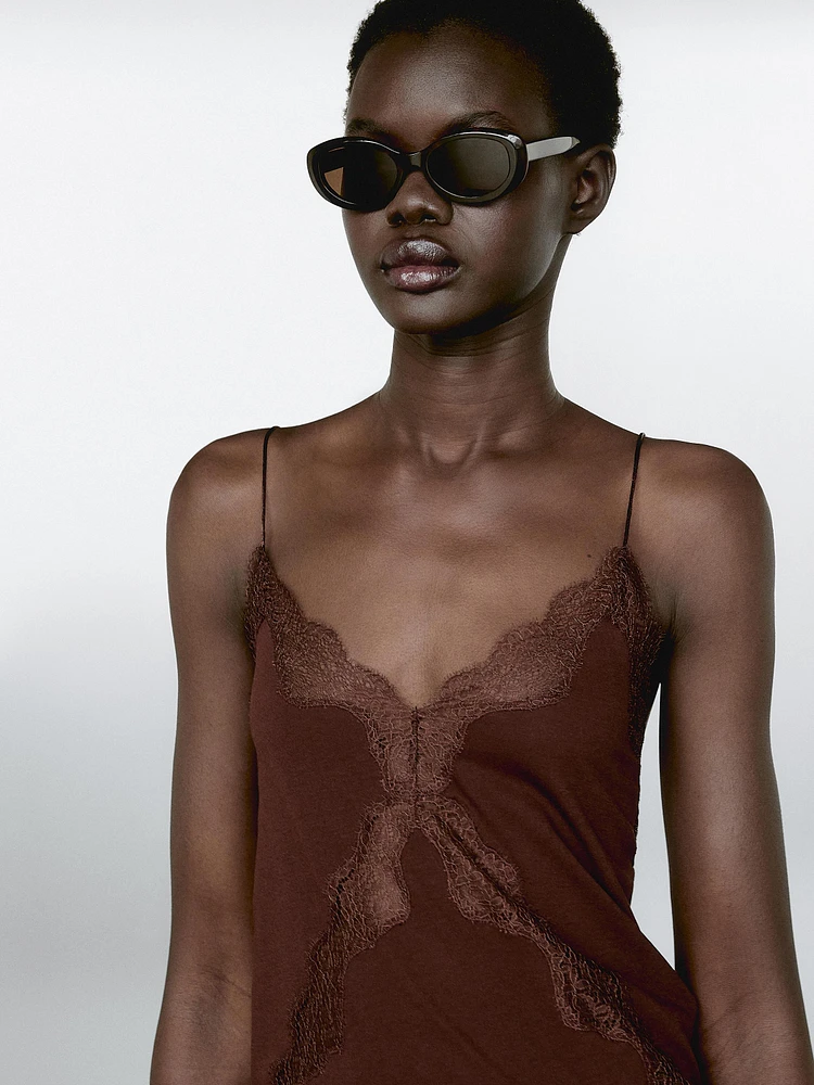 Lace camisole top