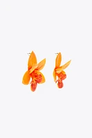 BOUCLES D'OREILLES FLEUR RÉSINE