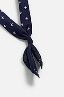 BANDANA À IMPRIMÉ GÉOMÉTRIQUE