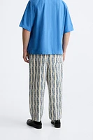 STRIPED JACQUARD PANTS