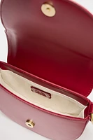 CONTRAST TOPSTITCH CROSSBODY BAG