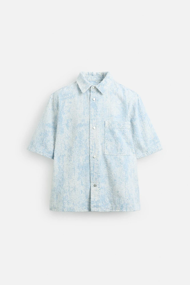 BRUSHED FINISH DENIM SHIRT