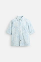 BRUSHED FINISH DENIM SHIRT