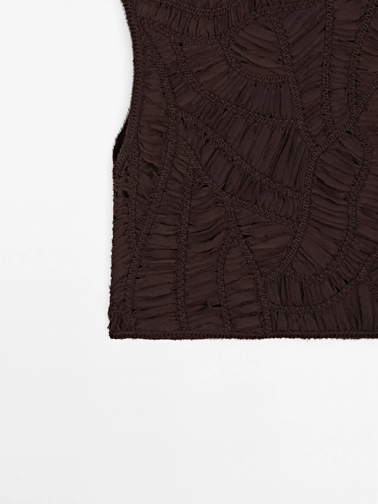 Top crochet ajouré