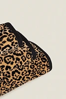LEOPARD VELOUR BATH TOWEL