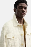 VESTE JACQUARD TEXTURÉE