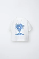 T-SHIRT APPLIQUÉ CARREAUX VICHY
