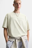 WASHED TEXT T-SHIRT