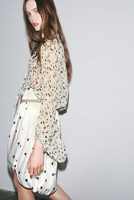 ZW COLLECTION POLKA DOT SHIRT