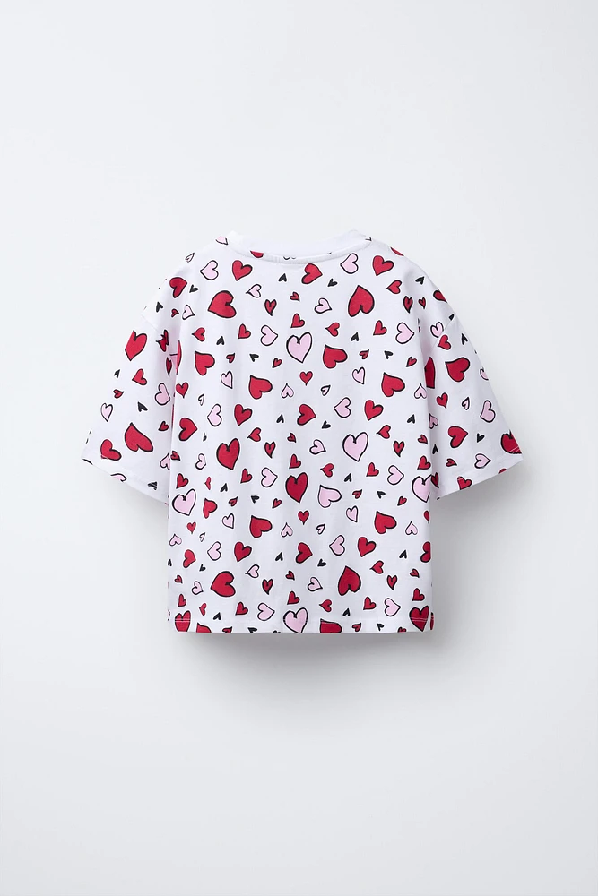 HEART PRINT T-SHIRT