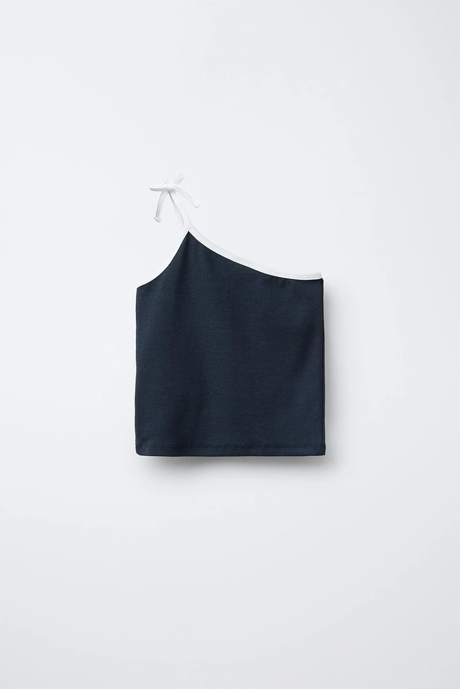 CITY TEXT RIB TOP