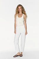 RIBBED JEWEL TOP