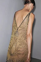 ZW COLLECTION EMBROIDERED TULLE DRESS