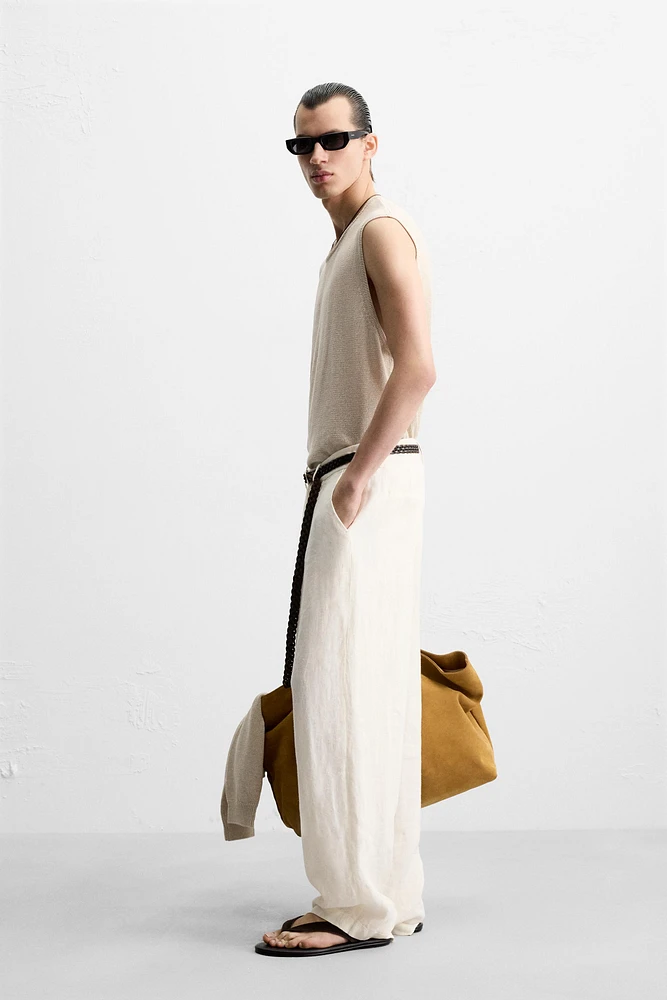 LINEN KNIT T-SHIRT