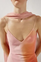 ROBE LONGUE IMPRIMÉE FOULARD