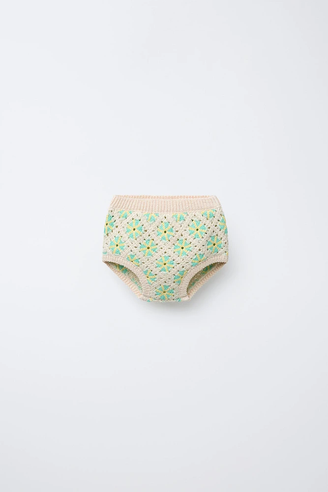 CROCHETED KNIT UNDERWEAR