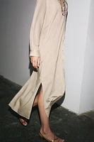 STRIPED SHIRT DRESS ZW COLLECTION