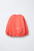 TEXT PRINT SWEATSHIRT