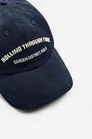 CONTRAST EMBROIDERED CAP