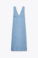 EMBROIDERED MIDI DRESS