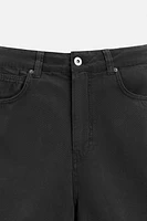WASHED OVERSIZED FIT BERMUDA SHORTS