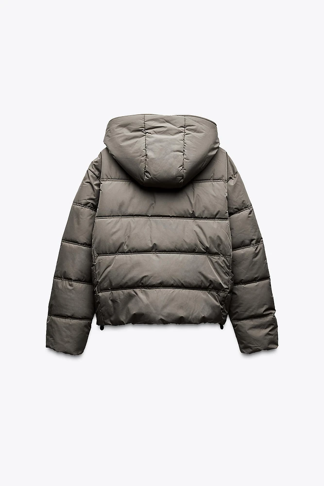 ANORAK REMBOURRÉ ET COURT IMPERMÉABLE COUPE VENT