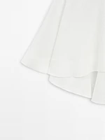Flowing linen cape shirt - Studio