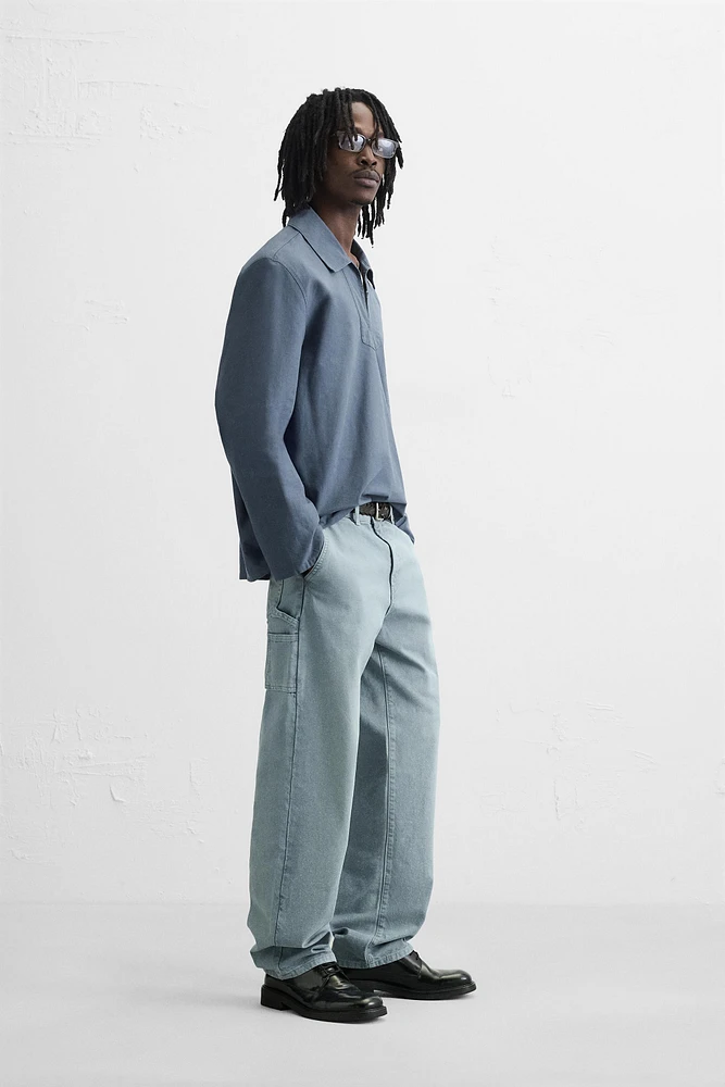 PANTALON DÉLAVÉ POCHE CARPENTIER