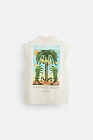 T-SHIRT TANK IMPRIMÉ DÉLAVÉ