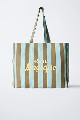 SAC SHOPPER RAYURES HÔTEL MAGIQUE © X ZARA