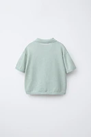 POLO EN MAILLE COTON LIN