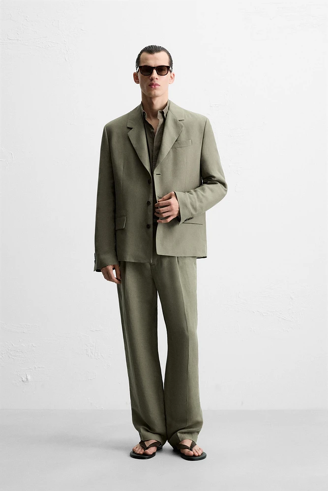 PANTALON DE COSTUME LYOCELL ET LIN