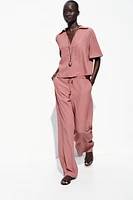 CHEMISE MANCHES COURTES EFFET FROISSÉ