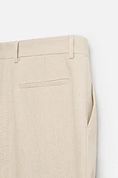 PANTALON LIN - COTON PLIS