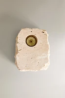 TRAVERTINE CANDLEHOLDER