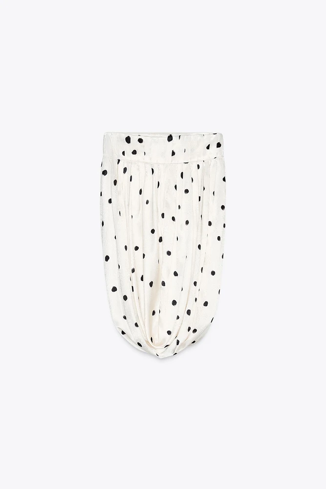 ZW COLLECTION POLKA DOT MIDI SKIRT