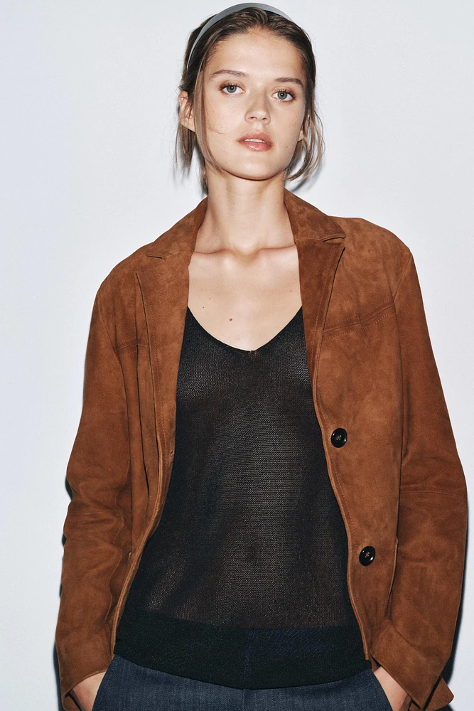 BLAZER OVERSIZE DAIM 100 % ZW COLLECTION LIMITED EDITION