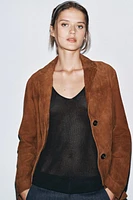 BLAZER OVERSIZE DAIM 100 % ZW COLLECTION LIMITED EDITION